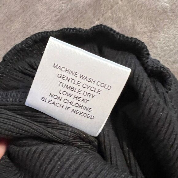 Theo & Spence XS black ribbed knit cropped pants - Picture 6 of 7